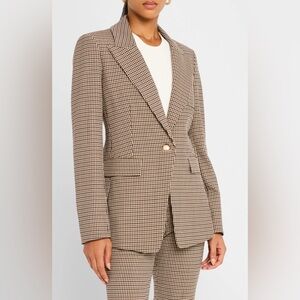 Veronica Beard
Livvy Single-Button Houndstooth Dickey Jacket NWT SIZE 12